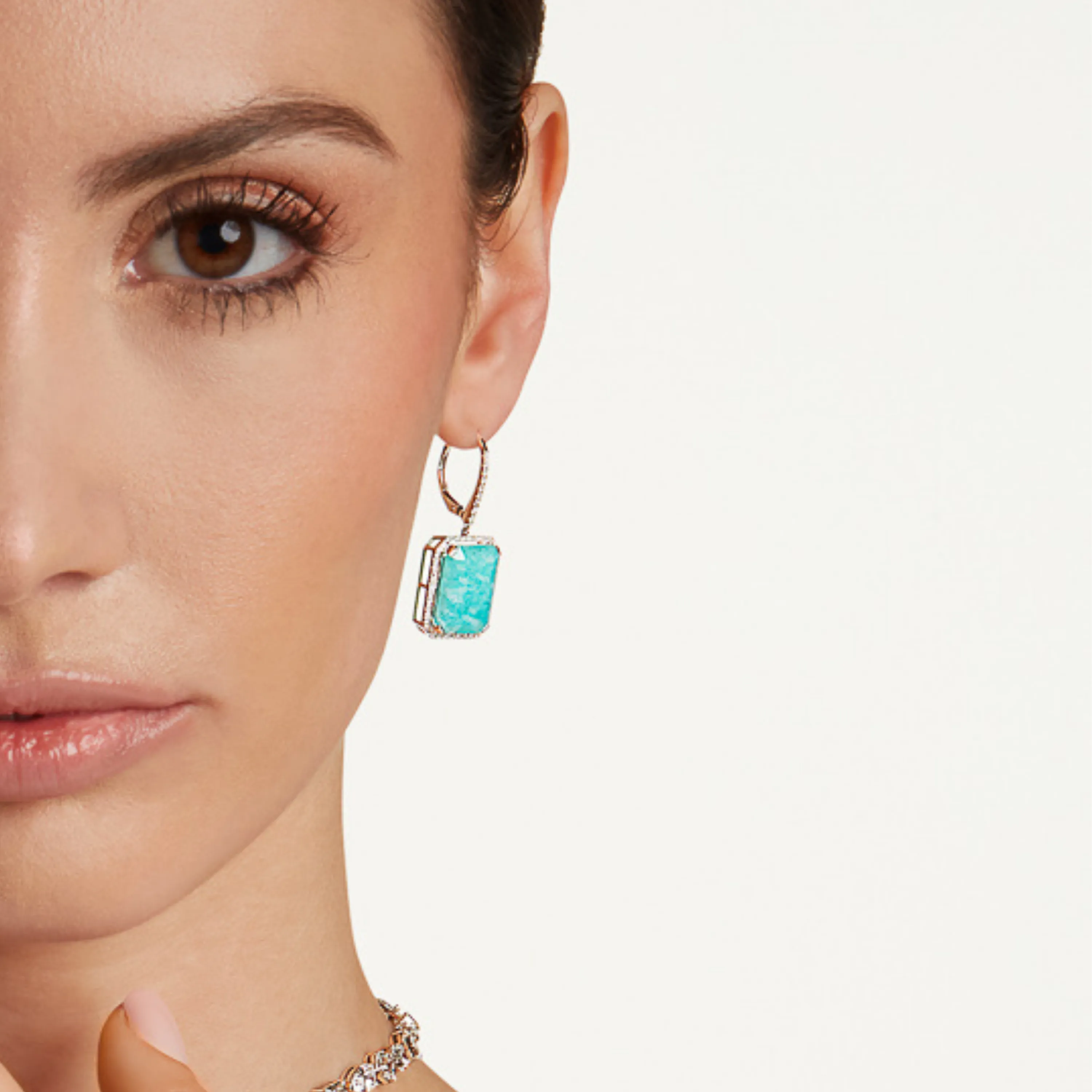 AMAZONITE PORTRAIT EARRINGS