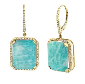 AMAZONITE PORTRAIT EARRINGS