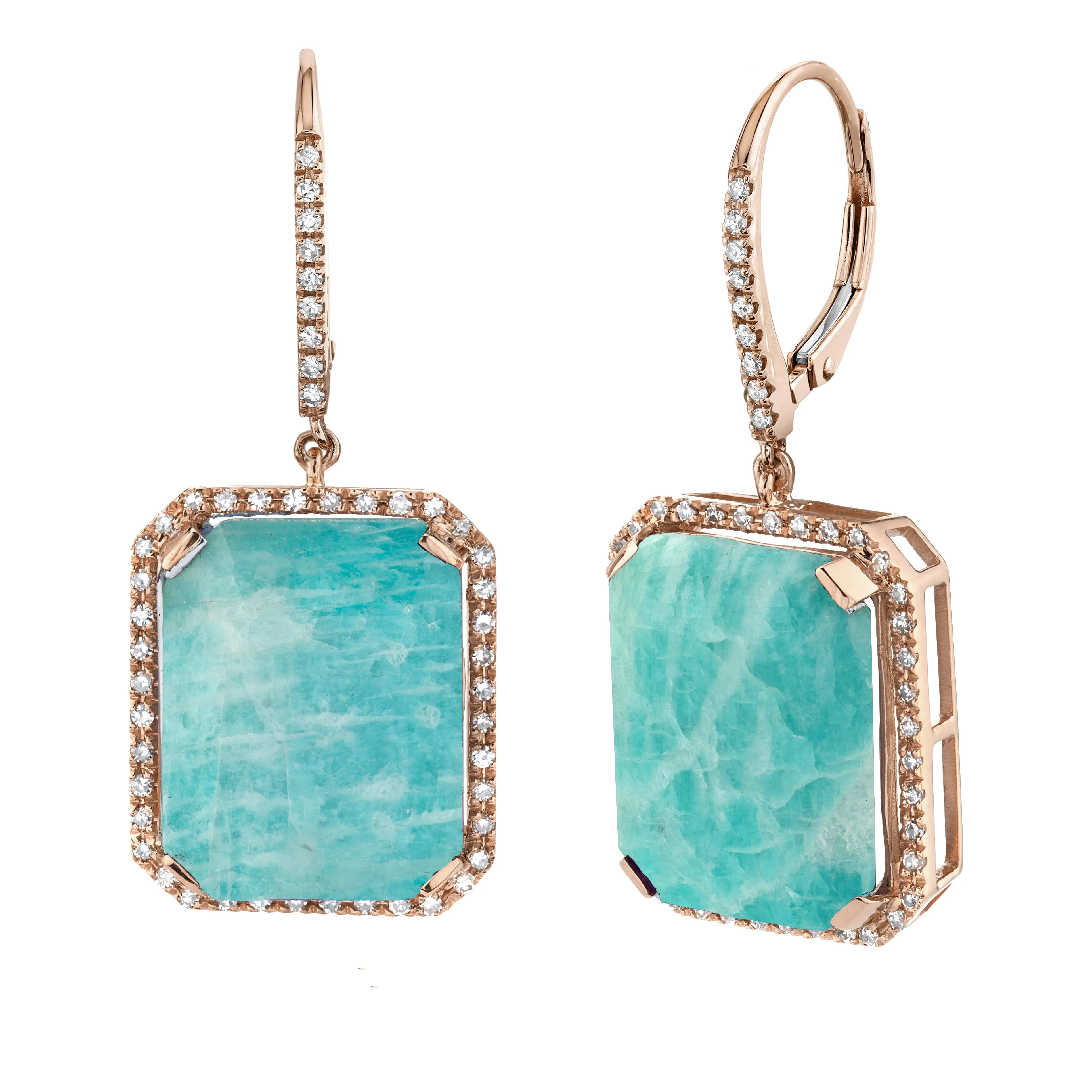 AMAZONITE PORTRAIT EARRINGS