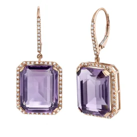 AMETHYST PORTRAIT EARRINGS