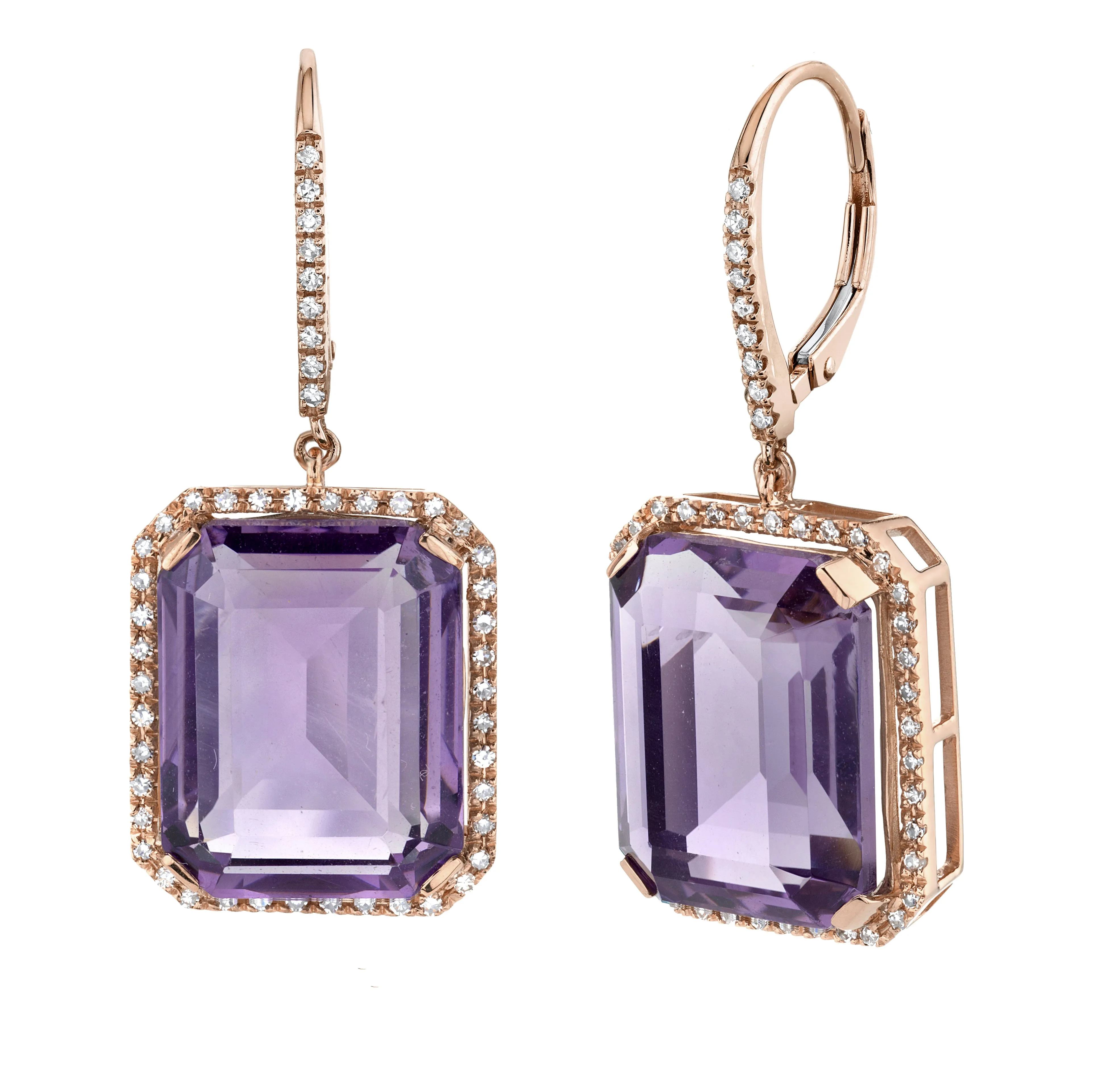 AMETHYST PORTRAIT EARRINGS