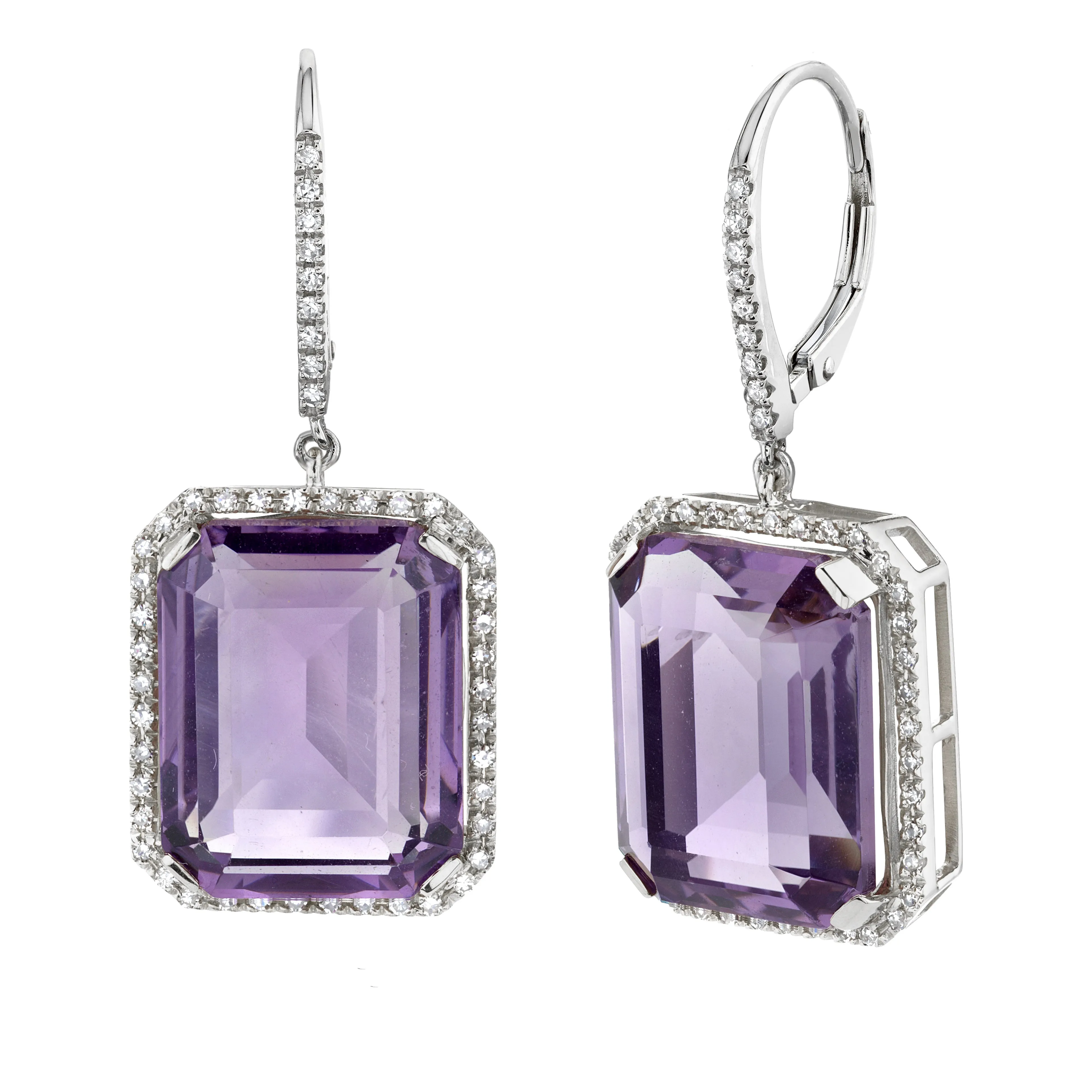 AMETHYST PORTRAIT EARRINGS