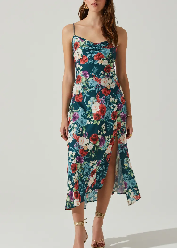 ASTR the Label Gaia Dress-Floral-***FINAL SALE***