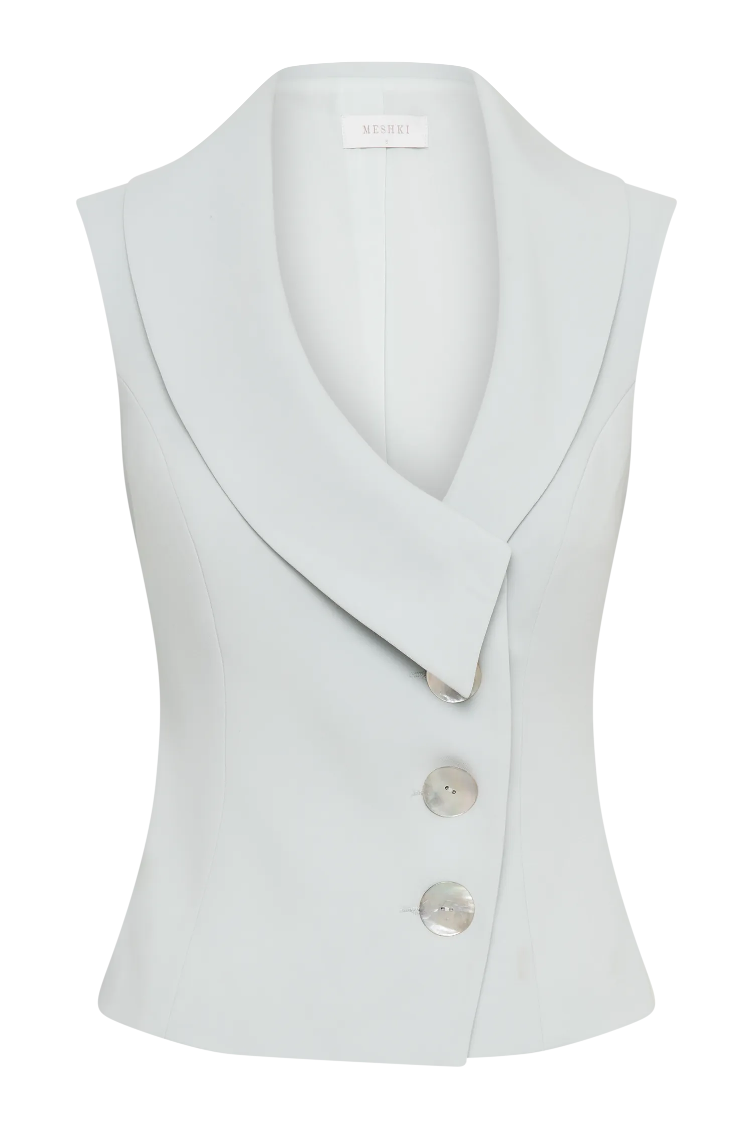 Berkley Suiting Waistcoat With Cowl - Pastel Green