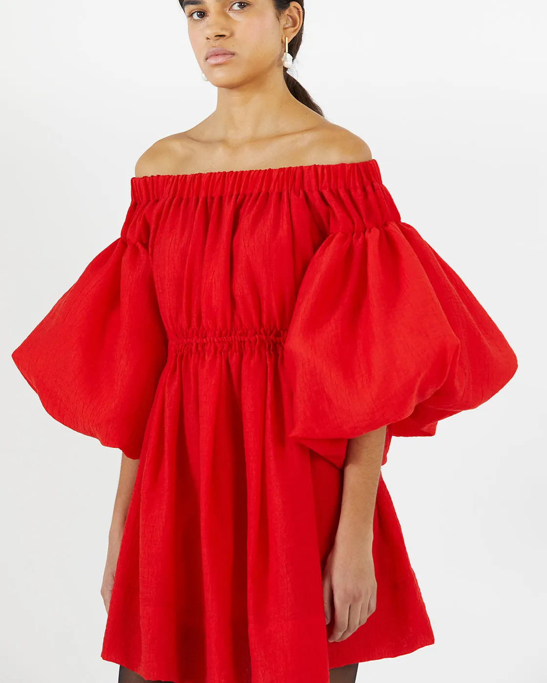 Beth Dress Tencel Blend Red