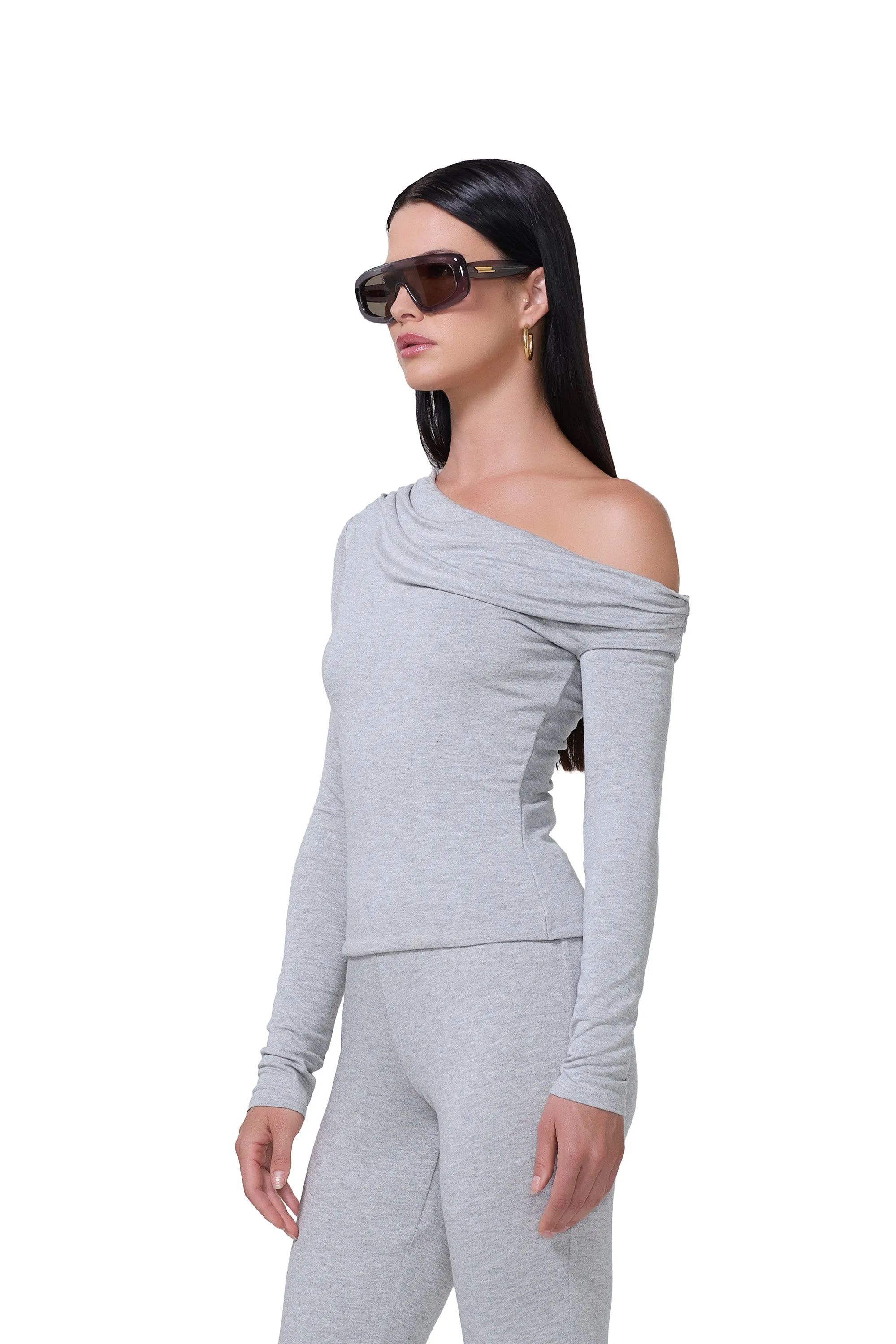 Bria Top - Heather Grey