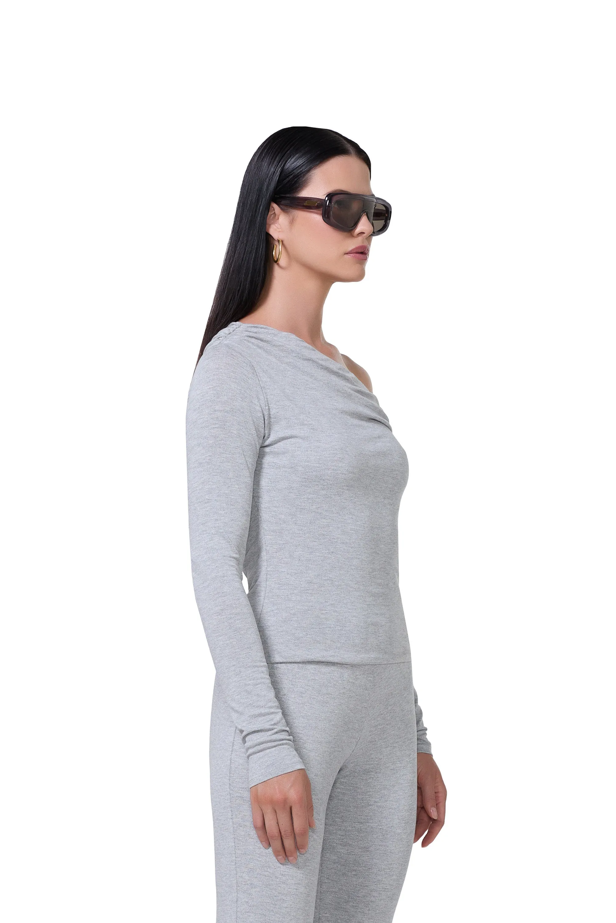 Bria Top - Heather Grey