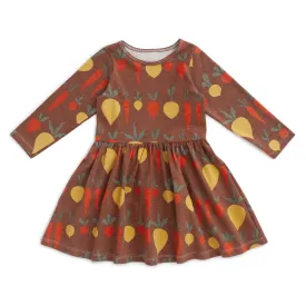 Calgary Dress - Root Vegetables Chestnut