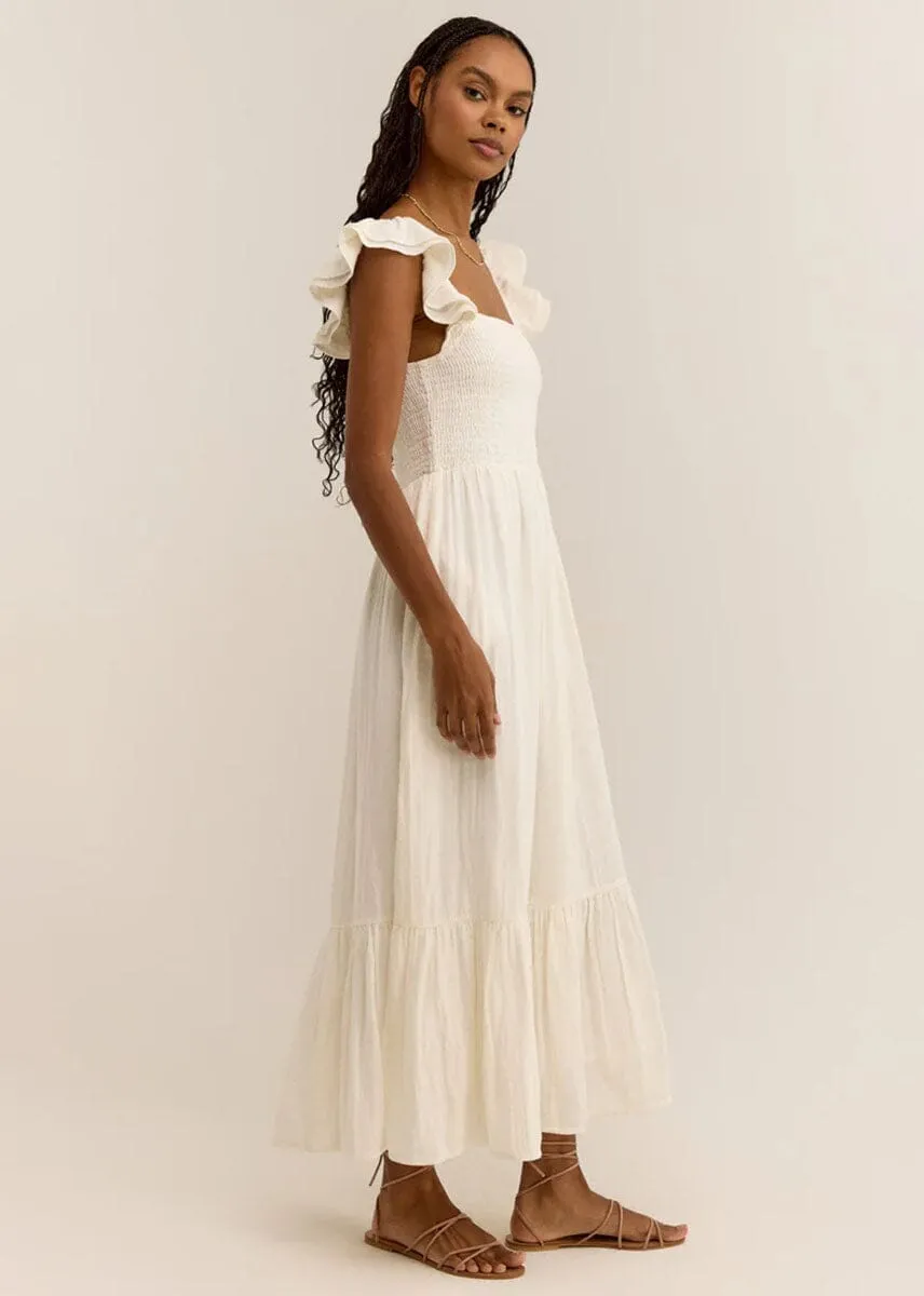 Calypso Midi Dress - Off White