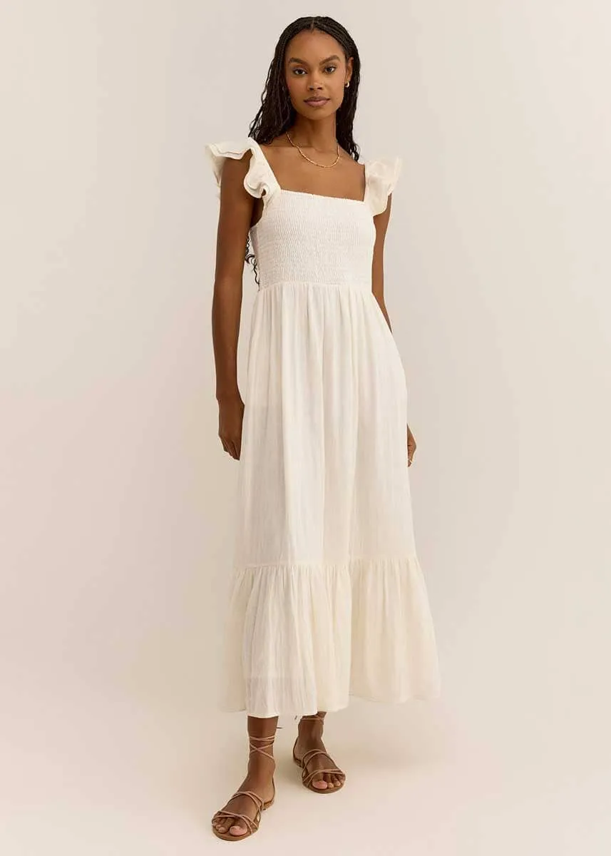 Calypso Midi Dress - Off White