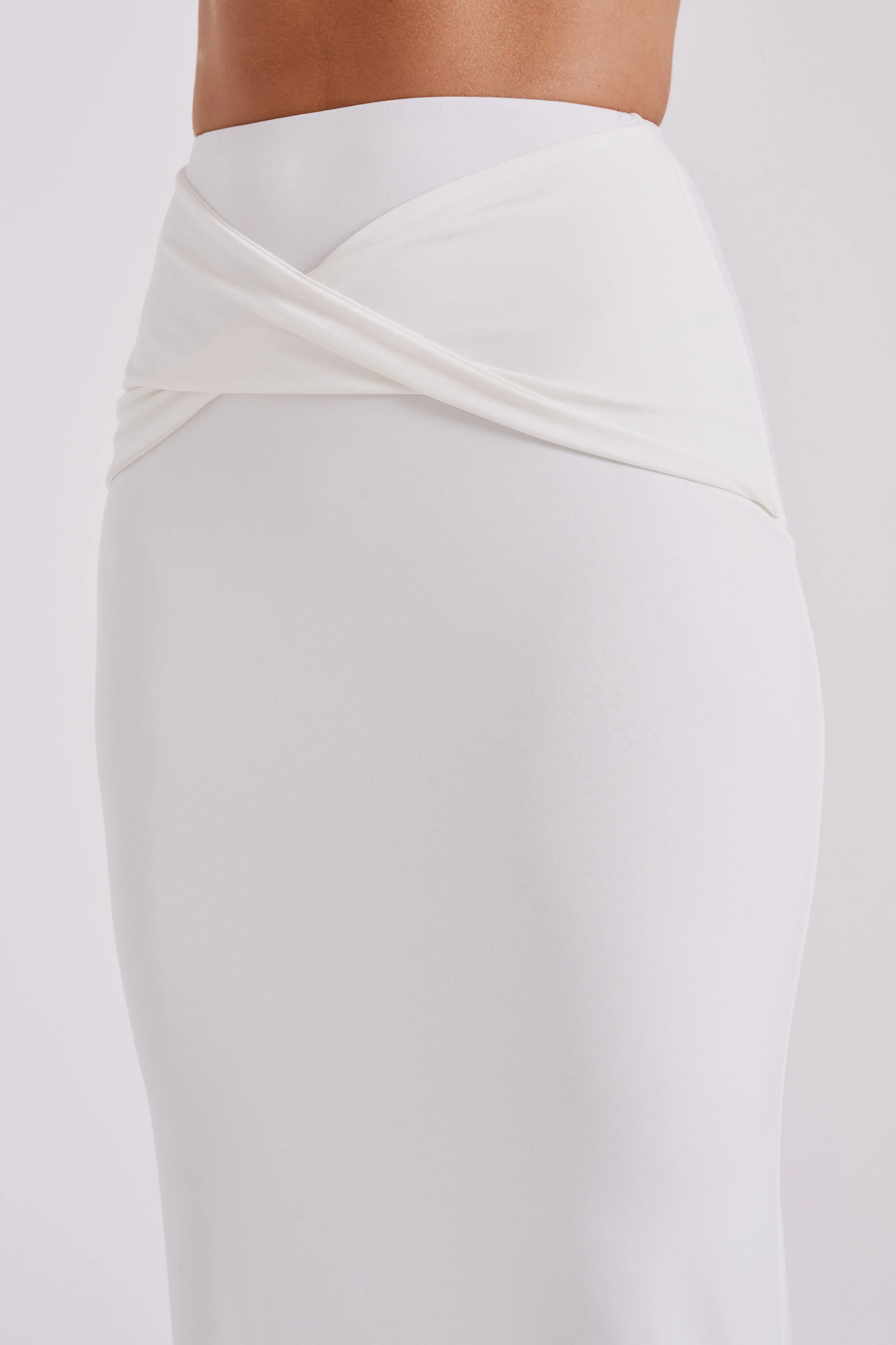 Ceri Maxi Twist Skirt - White