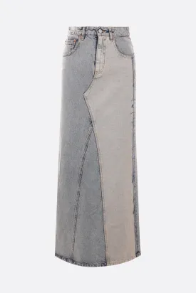 destructured denim skirt