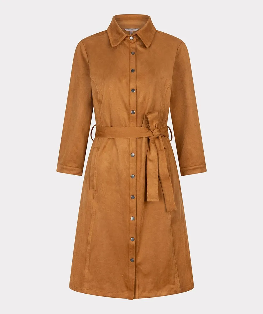 Esqualo Camel Suedien Dress