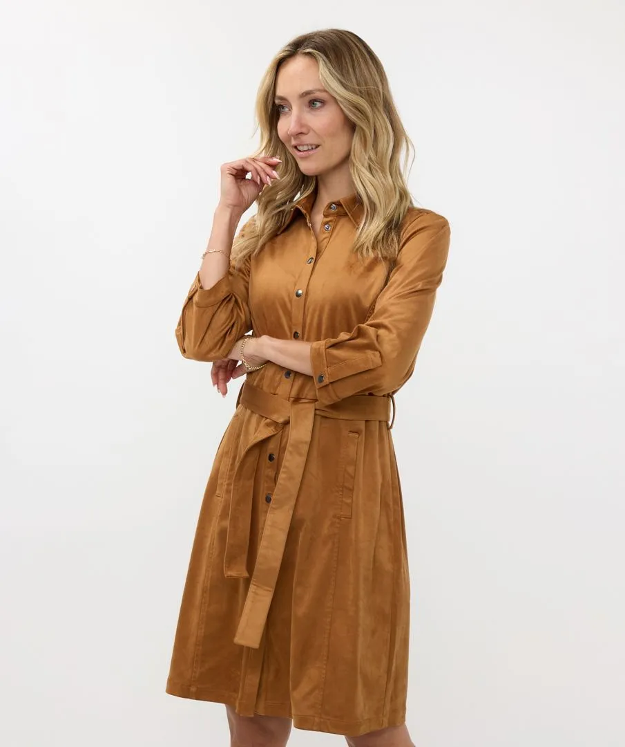 Esqualo Camel Suedien Dress