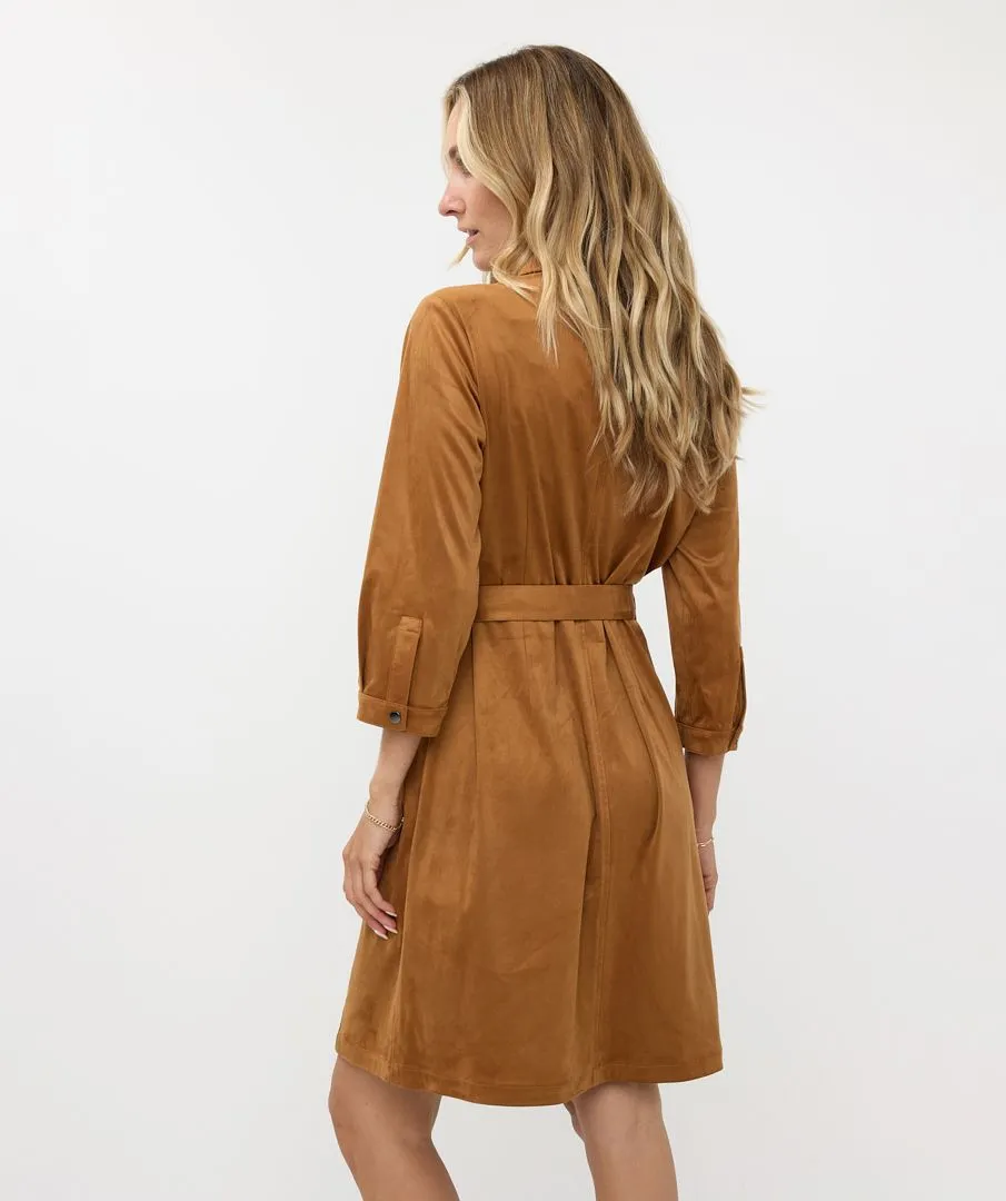 Esqualo Camel Suedien Dress