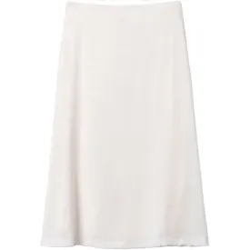 FLOWING SILK SKIRT IN WHITE