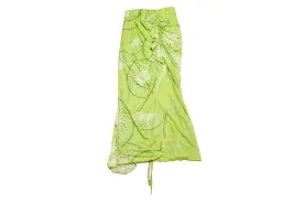 House of Sunny Printed Mesh Skirt "Kiwi"