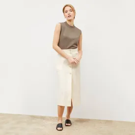 Lane Skirt - Eco Better Than Denim :: Tusk