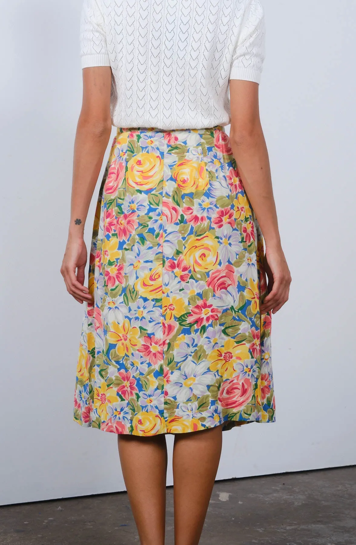 Lena Skirt in Botanical Print