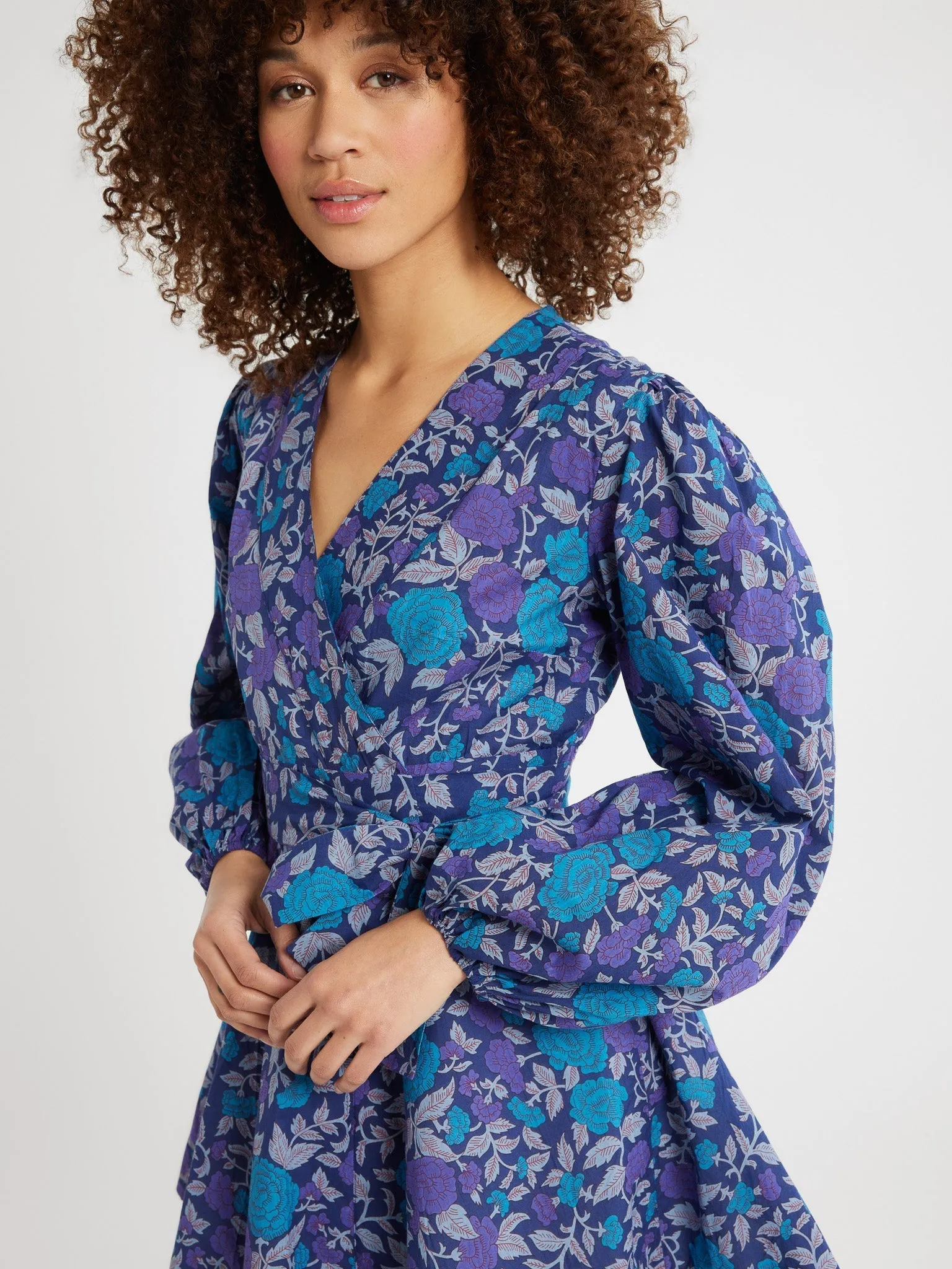 Nan Wrap Dress in Twilight