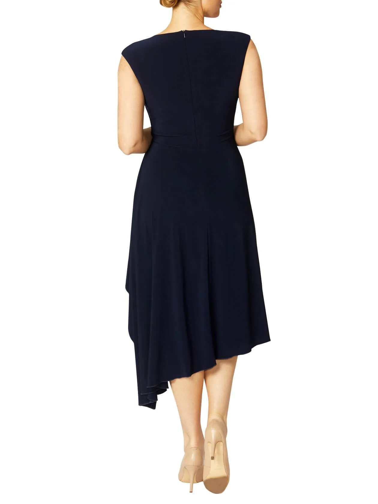 Nora Navy Jersey Dress