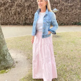 Pink Ladies Maxi Skirt