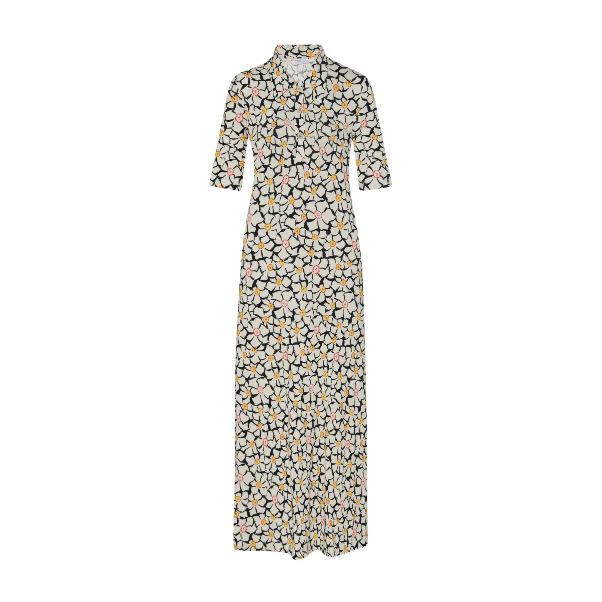 POLO T-SHIRT DRESS - GEOMETRIC FLORAL