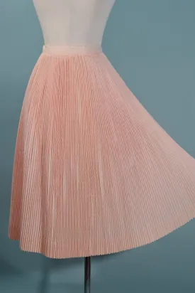 SOLD Vintage 50s Pink Accordion Pleat Skirt XS/S