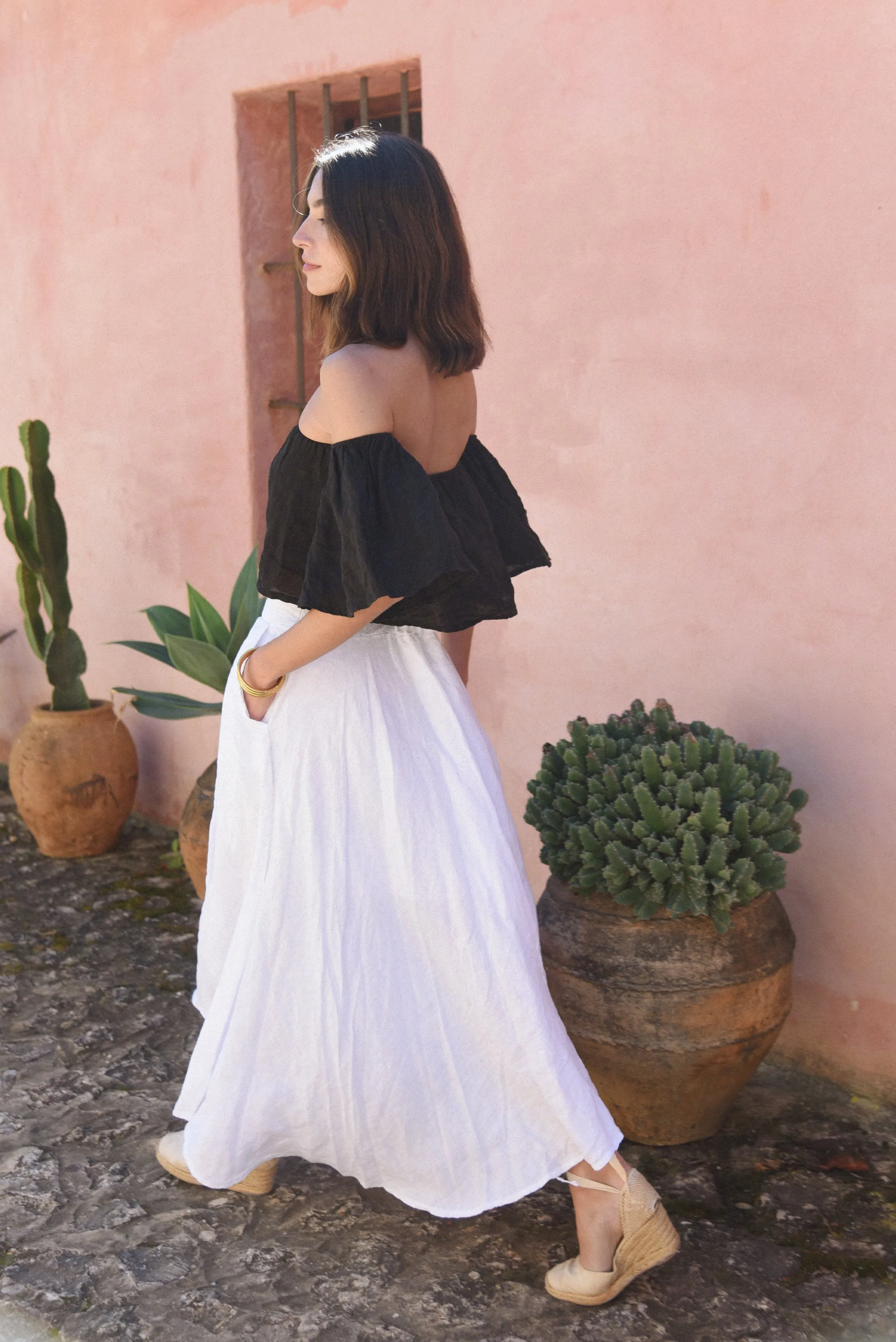 The Alba Skirt // Blanco