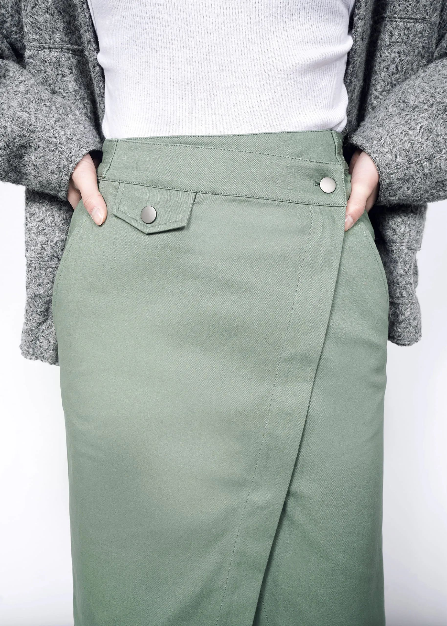 The Essential Utility Wrap Skirt