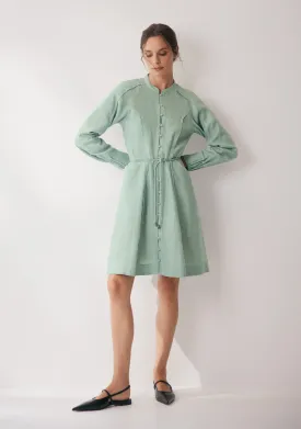 Tilly Linen Dress_Sea