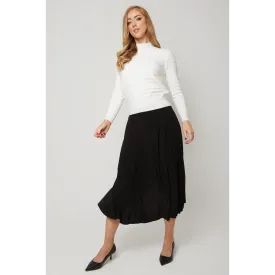 Women's Floaty Pleats Midi Skirt