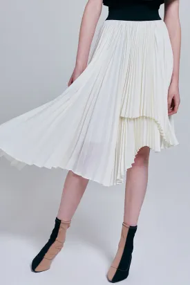 Zora Accordion Pleats Midi Skirt